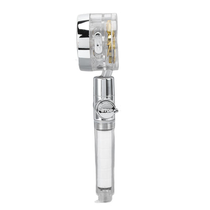 Propeller Shower Head Vortex Hydro Jet 360 degrees Rotating Handheld with Pause Switch Filter G1/2 V1294-YM0523-3112220014511