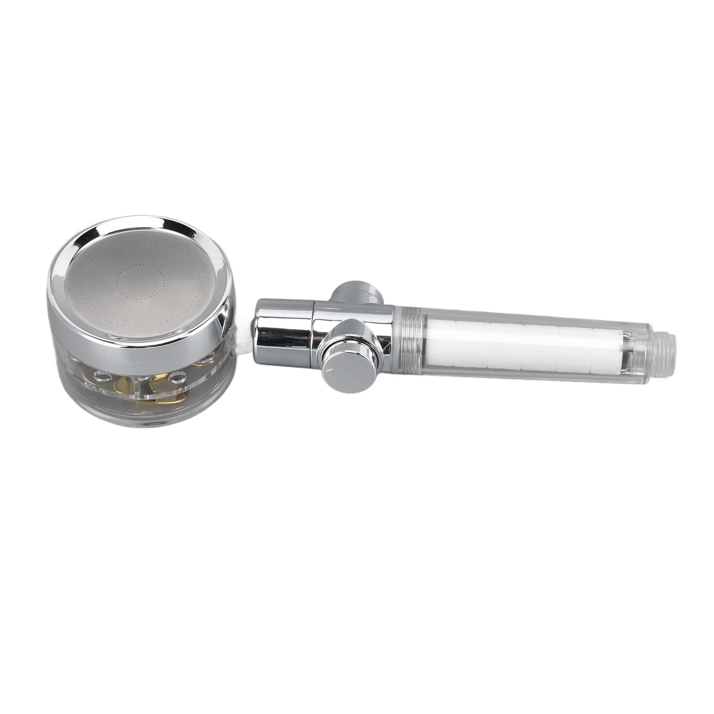 Propeller Shower Head Vortex Hydro Jet 360 degrees Rotating Handheld with Pause Switch Filter G1/2 V1294-YM0523-3112220014511