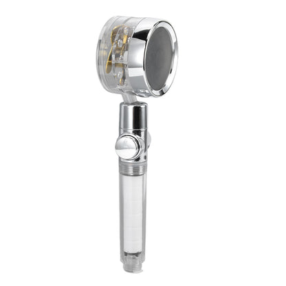 Propeller Shower Head Vortex Hydro Jet 360 degrees Rotating Handheld with Pause Switch Filter G1/2 V1294-YM0523-3112220014511