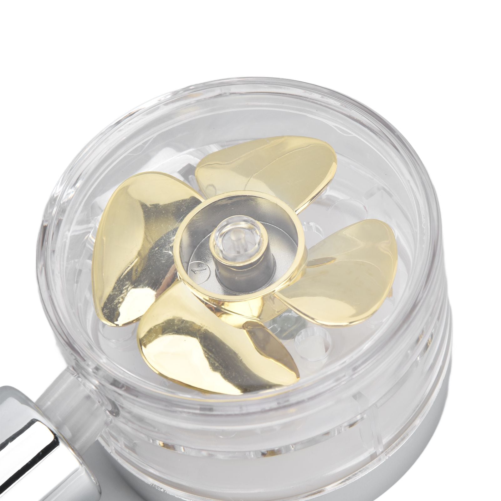 Propeller Shower Head Vortex Hydro Jet 360 degrees Rotating Handheld with Pause Switch Filter G1/2 V1294-YM0523-3112220014511