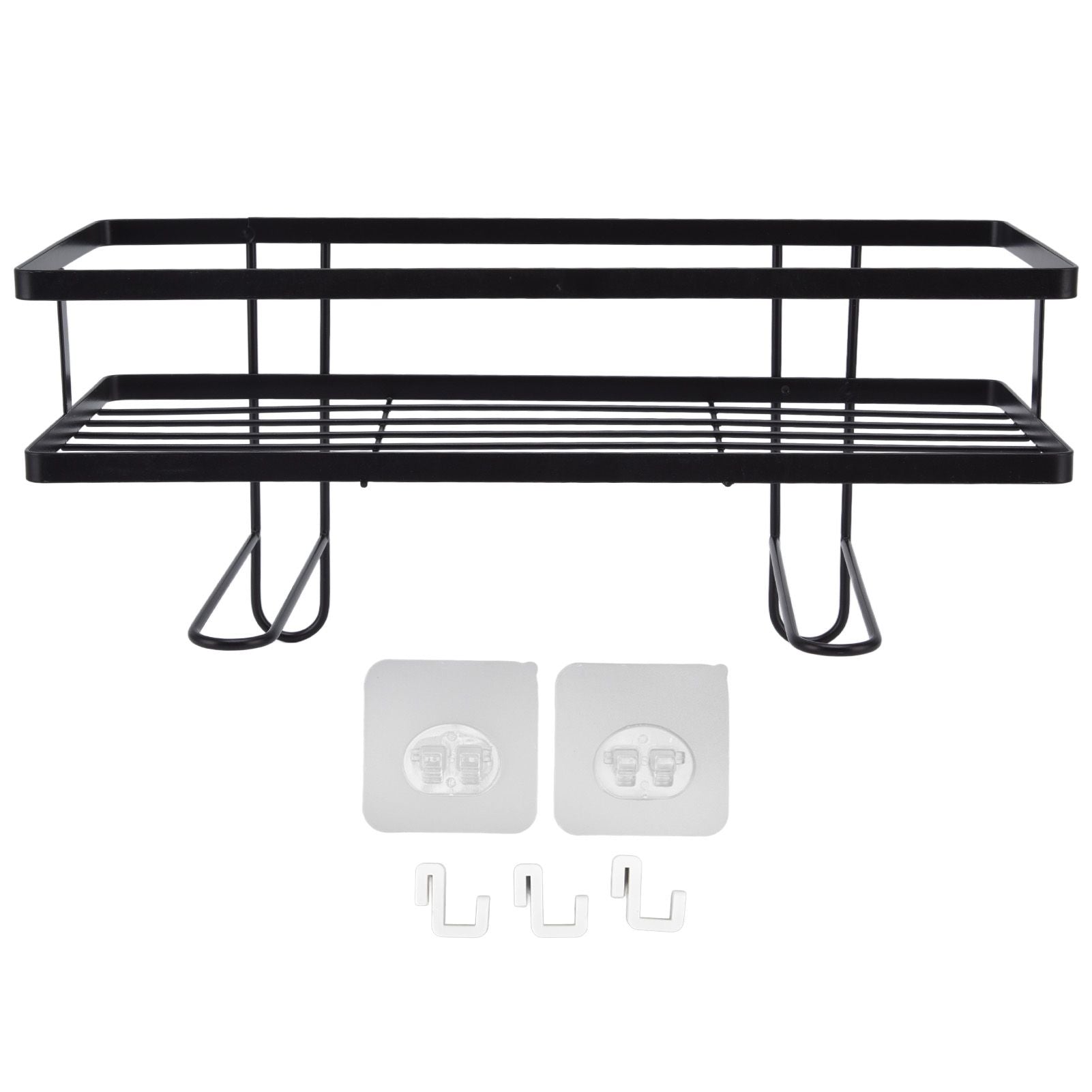 Bathroom Over The Toilet Storage Shelf Space Saver Punch Free Bathroom Storage OrganizerBlack V1294-YM0523-3112220015011