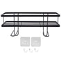 Bathroom Over The Toilet Storage Shelf Space Saver Punch Free Bathroom Storage OrganizerBlack V1294-YM0523-3112220015011