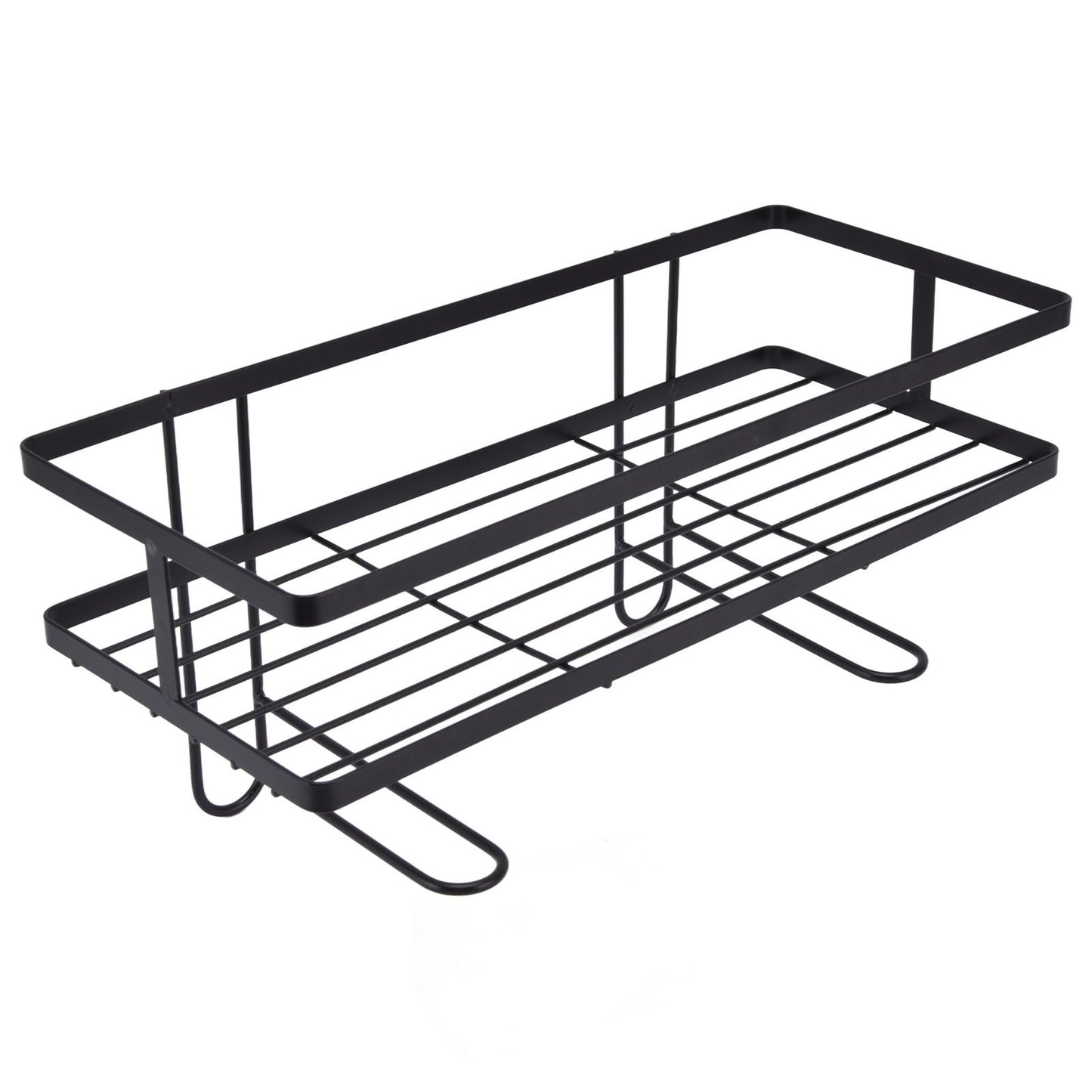 Bathroom Over The Toilet Storage Shelf Space Saver Punch Free Bathroom Storage OrganizerBlack V1294-YM0523-3112220015011