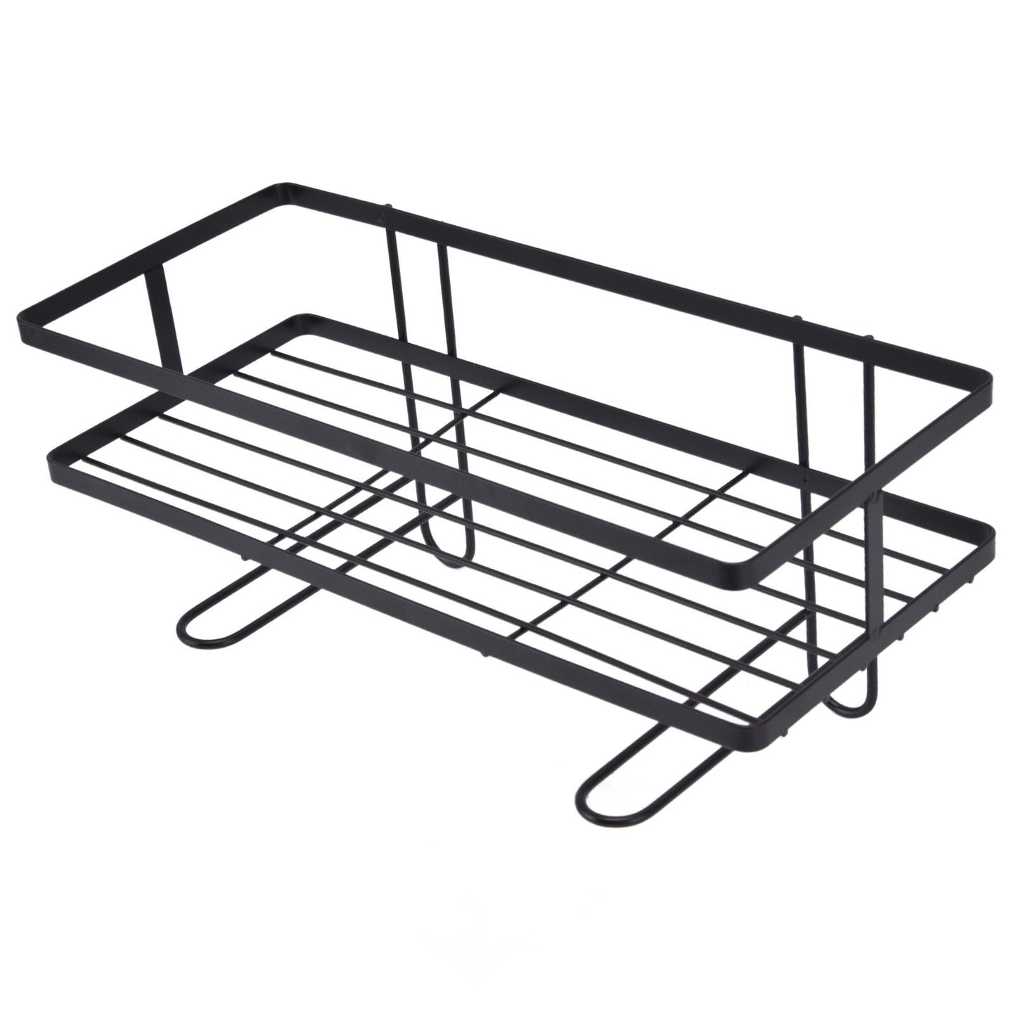 Bathroom Over The Toilet Storage Shelf Space Saver Punch Free Bathroom Storage OrganizerBlack V1294-YM0523-3112220015011