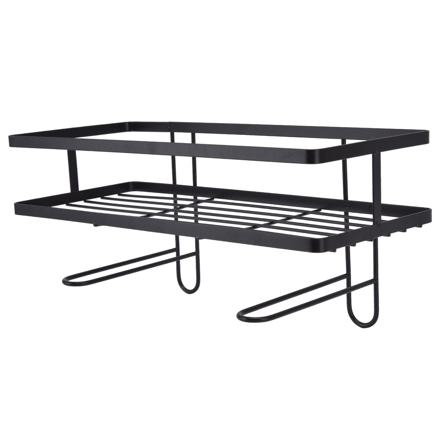Bathroom Over The Toilet Storage Shelf Space Saver Punch Free Bathroom Storage OrganizerBlack V1294-YM0523-3112220015011