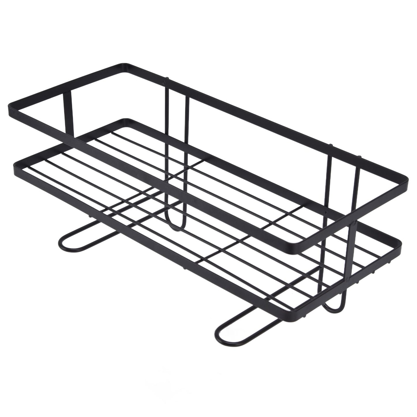 Bathroom Over The Toilet Storage Shelf Space Saver Punch Free Bathroom Storage OrganizerBlack V1294-YM0523-3112220015011