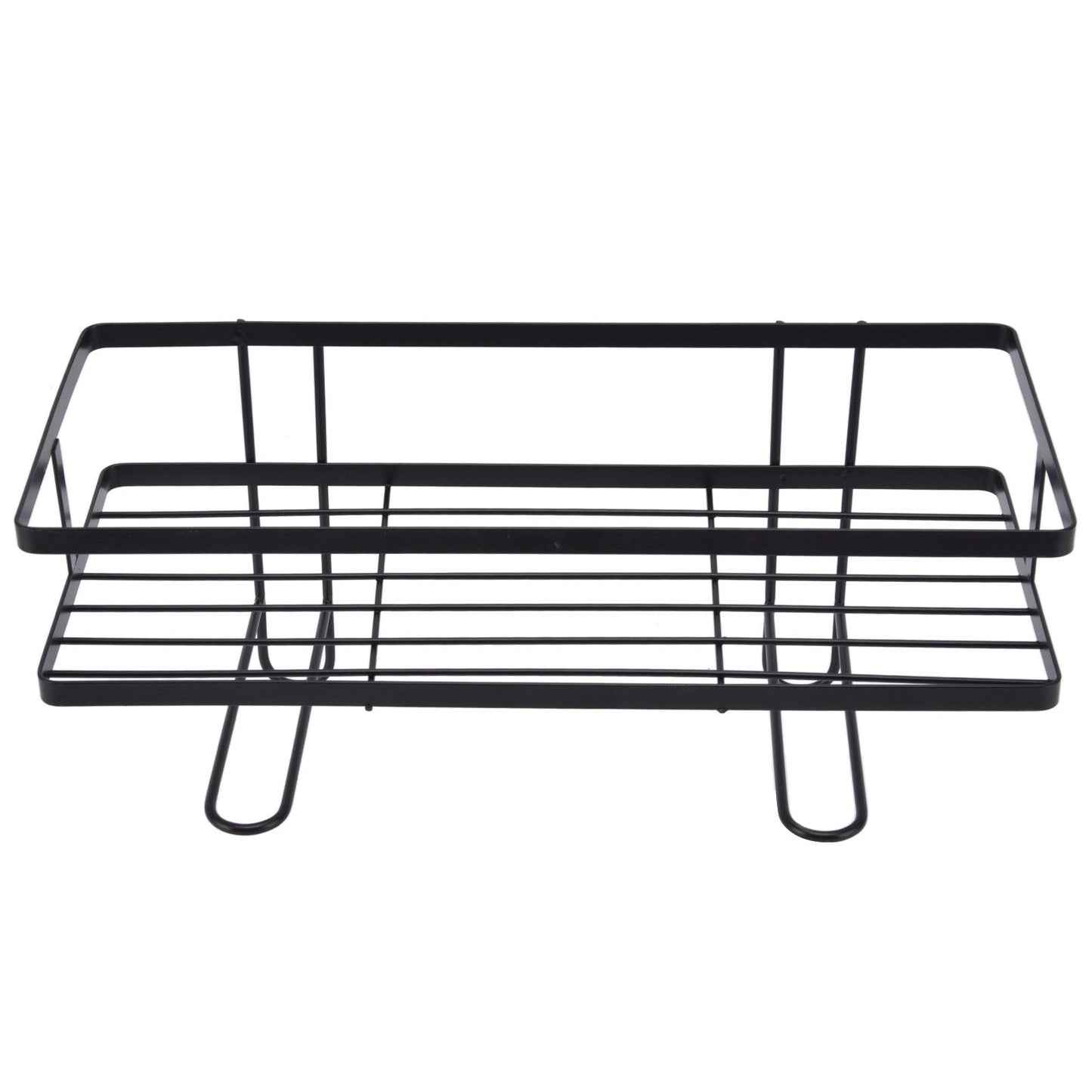 Bathroom Over The Toilet Storage Shelf Space Saver Punch Free Bathroom Storage OrganizerBlack V1294-YM0523-3112220015011