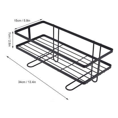 Bathroom Over The Toilet Storage Shelf Space Saver Punch Free Bathroom Storage OrganizerBlack V1294-YM0523-3112220015011