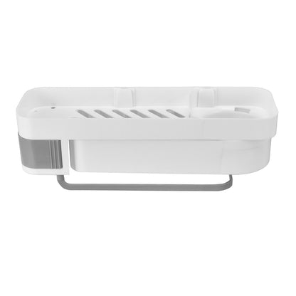 Bathroom Corner Rack Double Layer Rotatable Wall Mounted Stylish Simple Multifunctional Storage ShelfWhite V1294-YM0523-3112220015111
