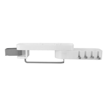 Bathroom Corner Rack Double Layer Rotatable Wall Mounted Stylish Simple Multifunctional Storage ShelfWhite V1294-YM0523-3112220015111