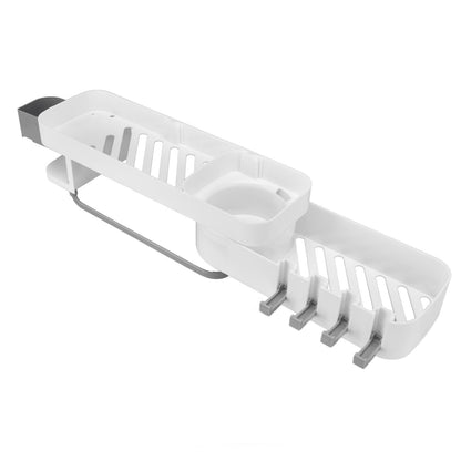 Bathroom Corner Rack Double Layer Rotatable Wall Mounted Stylish Simple Multifunctional Storage ShelfWhite V1294-YM0523-3112220015111