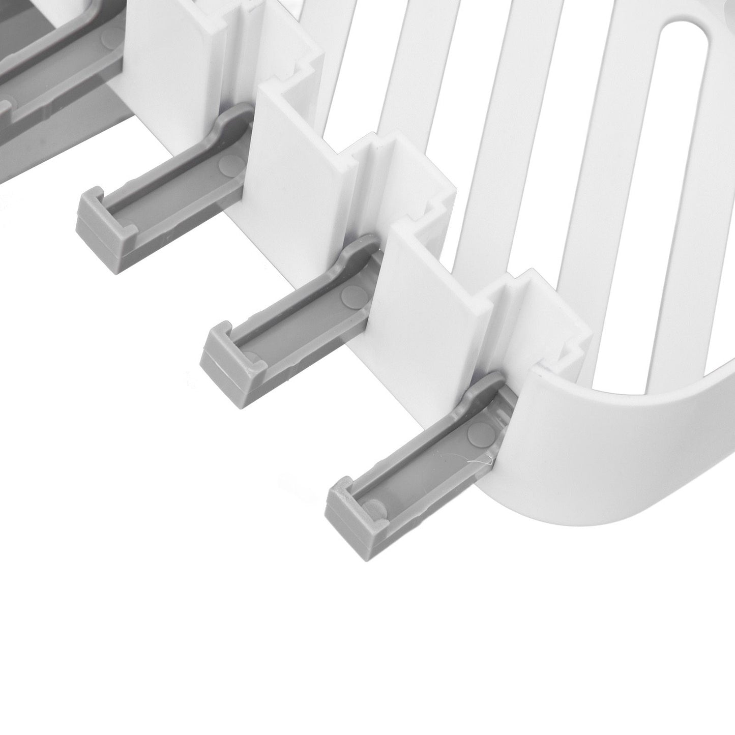 Bathroom Corner Rack Double Layer Rotatable Wall Mounted Stylish Simple Multifunctional Storage ShelfWhite V1294-YM0523-3112220015111