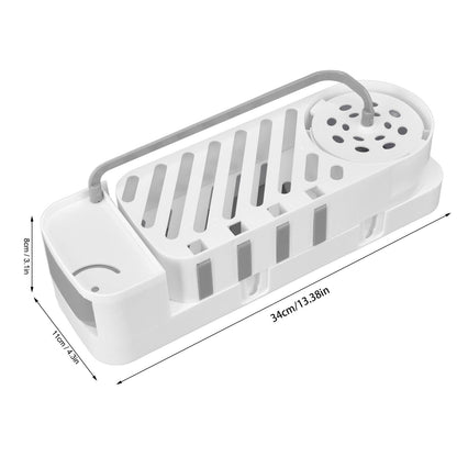 Bathroom Corner Rack Double Layer Rotatable Wall Mounted Stylish Simple Multifunctional Storage ShelfWhite V1294-YM0523-3112220015111