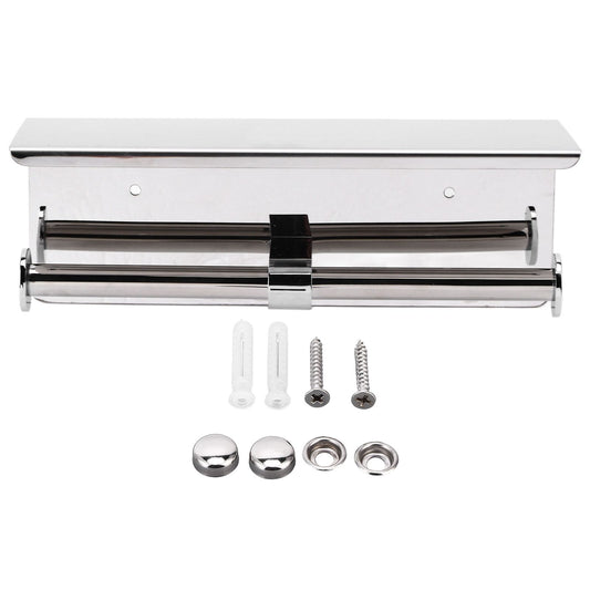 Toilet Paper Holder Dual End Wall Mounted Toilet Roll Holder 304 Stainless Steel for Bathroom Kitchen V1294-YM0523-3112220017511
