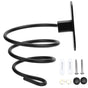Hair Dryer Holder Wall Mounted Bathroom Blower Hanging Rack Organizer Punching Free Black V1294-YM0523-3112220017611