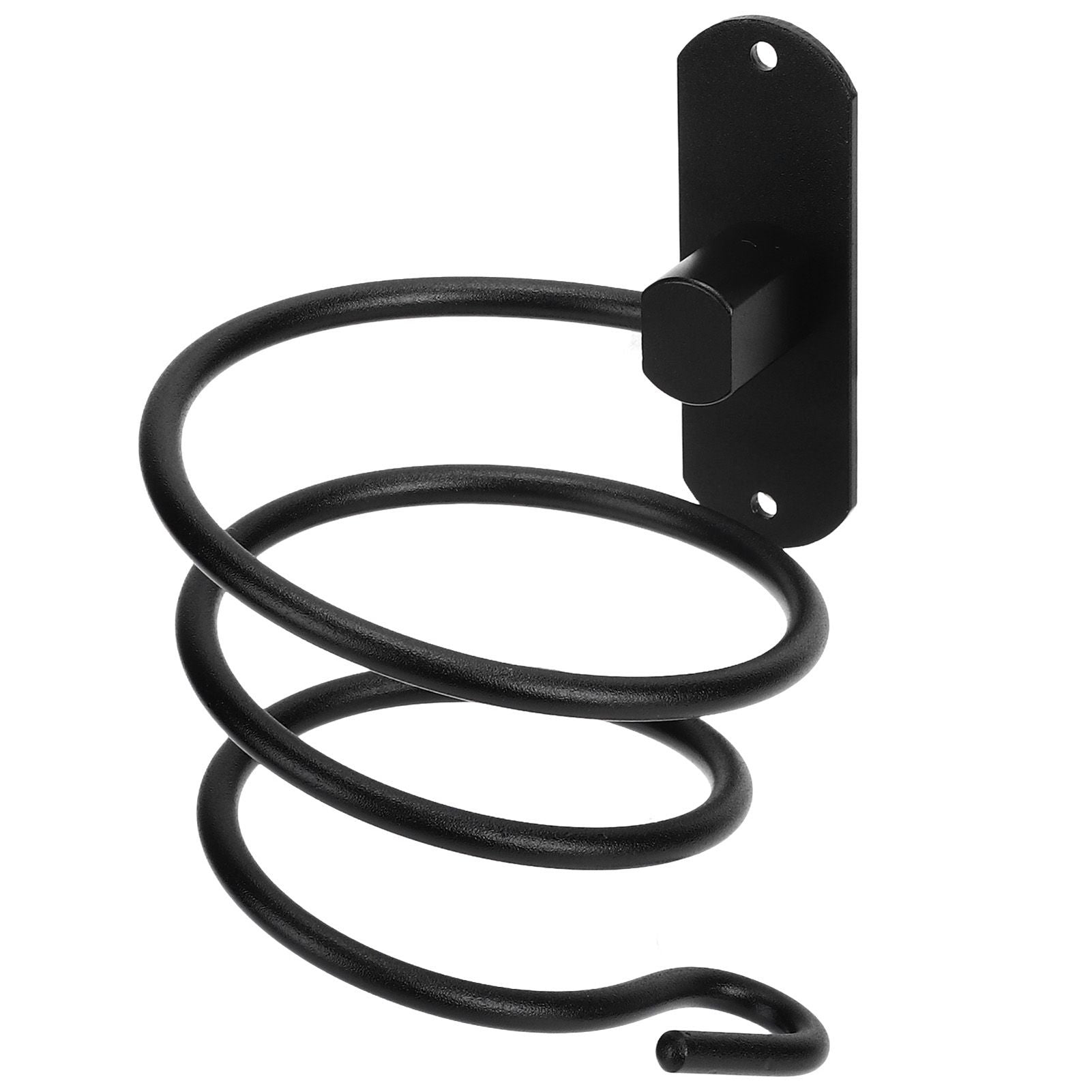 Hair Dryer Holder Wall Mounted Bathroom Blower Hanging Rack Organizer Punching Free Black V1294-YM0523-3112220017611