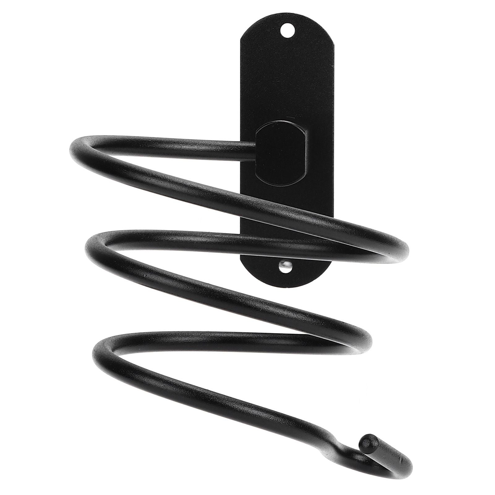 Hair Dryer Holder Wall Mounted Bathroom Blower Hanging Rack Organizer Punching Free Black V1294-YM0523-3112220017611