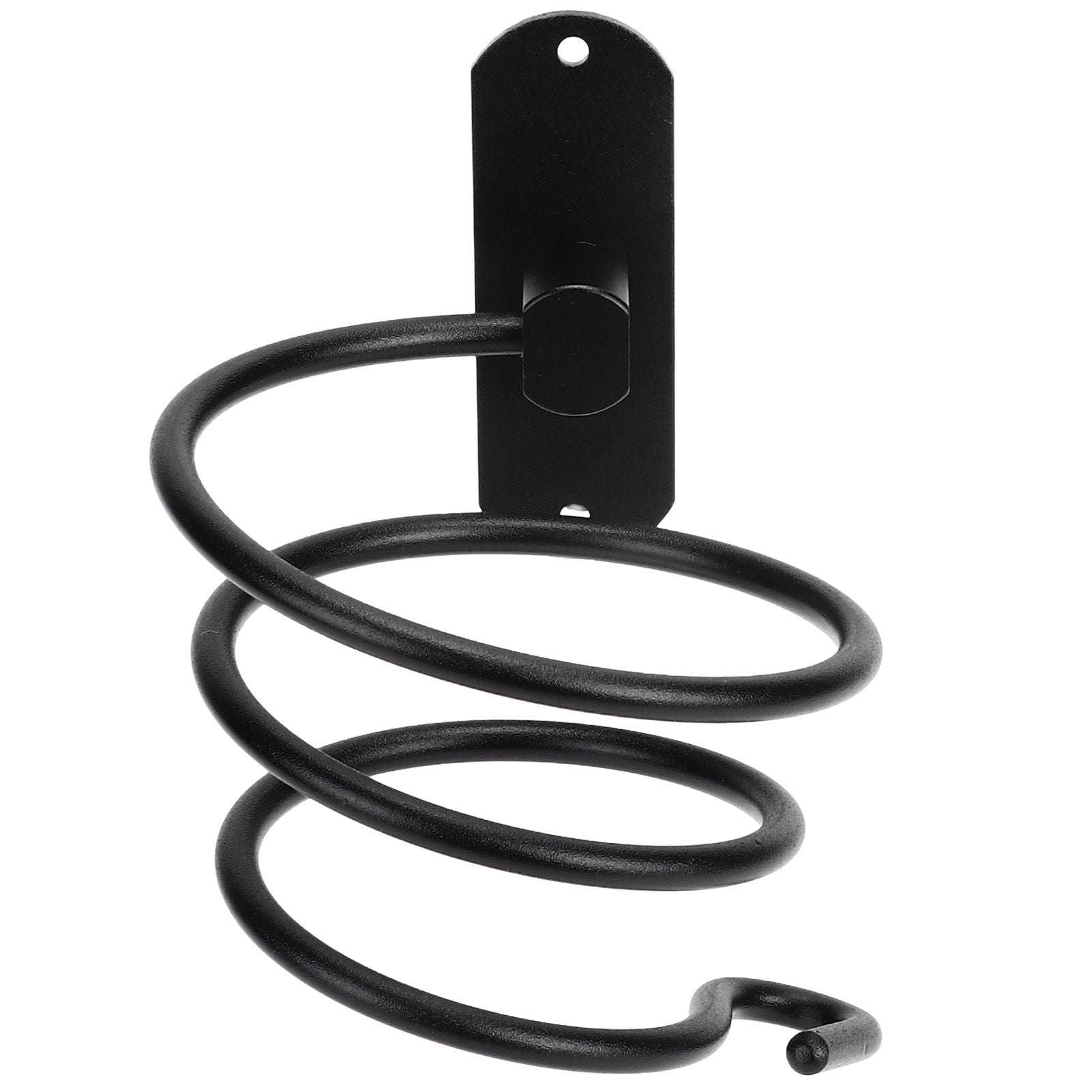 Hair Dryer Holder Wall Mounted Bathroom Blower Hanging Rack Organizer Punching Free Black V1294-YM0523-3112220017611