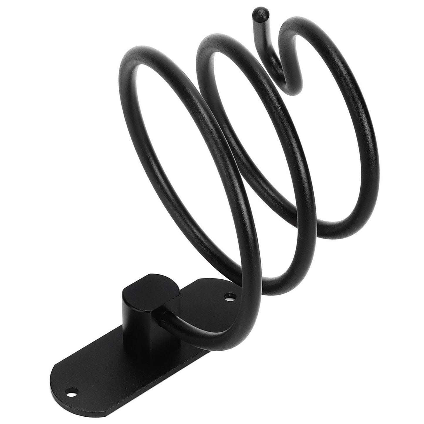 Hair Dryer Holder Wall Mounted Bathroom Blower Hanging Rack Organizer Punching Free Black V1294-YM0523-3112220017611