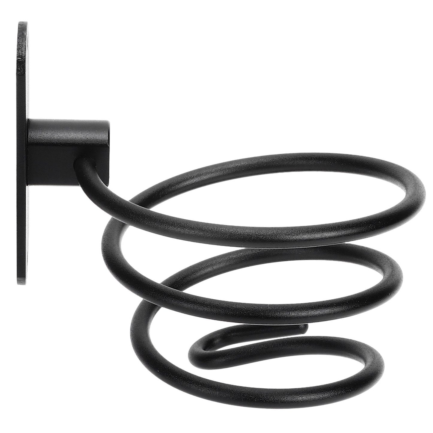 Hair Dryer Holder Wall Mounted Bathroom Blower Hanging Rack Organizer Punching Free Black V1294-YM0523-3112220017611