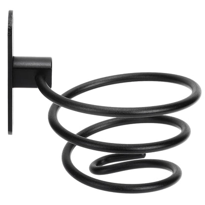 Hair Dryer Holder Wall Mounted Bathroom Blower Hanging Rack Organizer Punching Free Black V1294-YM0523-3112220017611