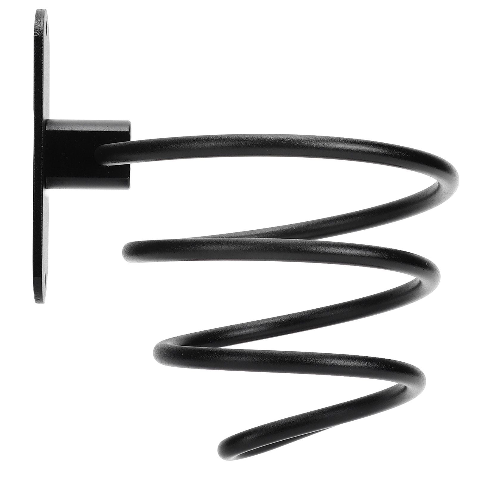 Hair Dryer Holder Wall Mounted Bathroom Blower Hanging Rack Organizer Punching Free Black V1294-YM0523-3112220017611