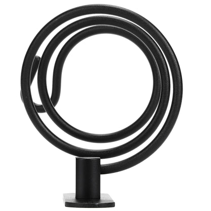 Hair Dryer Holder Wall Mounted Bathroom Blower Hanging Rack Organizer Punching Free Black V1294-YM0523-3112220017611