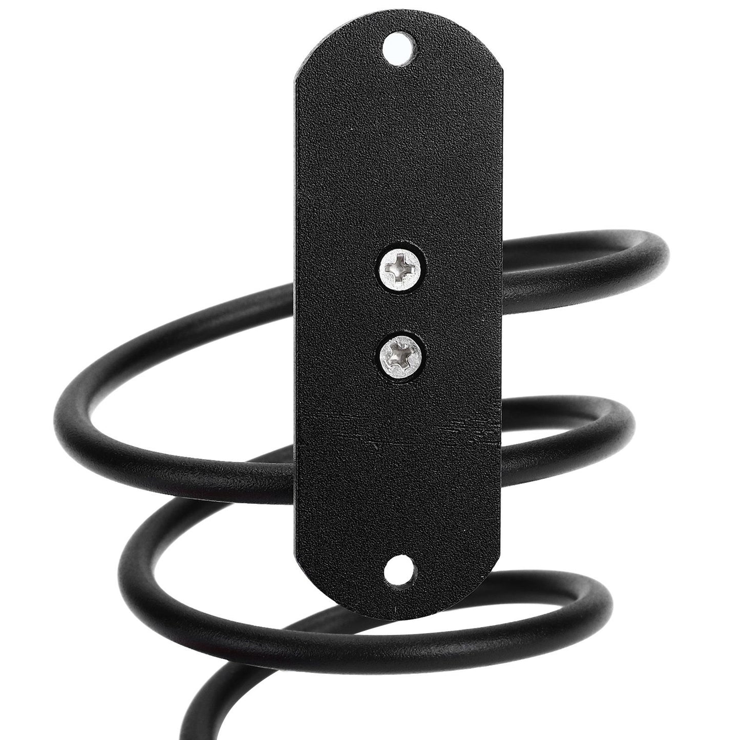 Hair Dryer Holder Wall Mounted Bathroom Blower Hanging Rack Organizer Punching Free Black V1294-YM0523-3112220017611