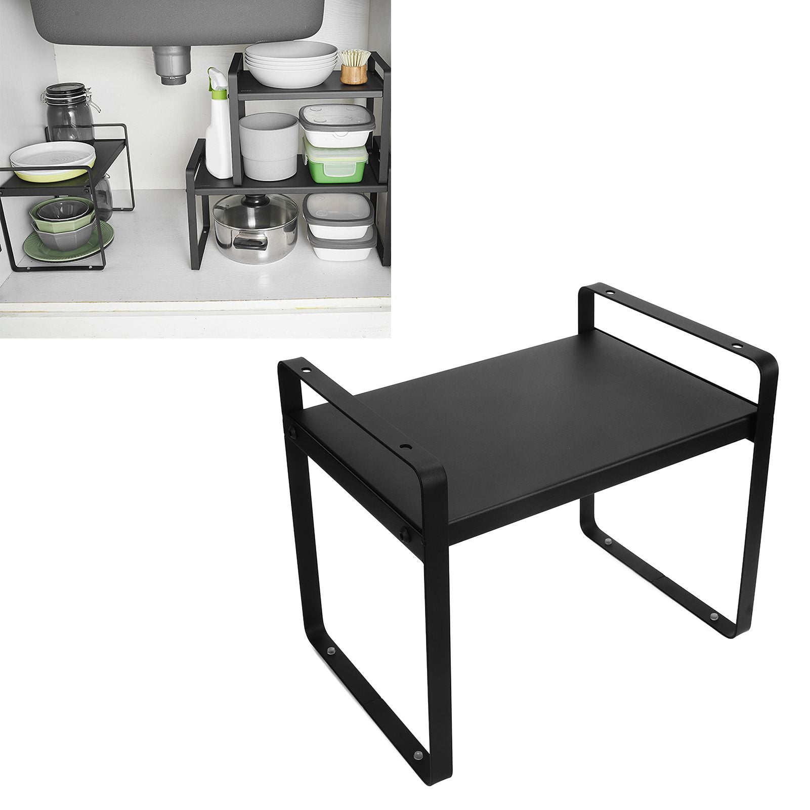 Cabinet Organizer Retractable Flexible Simple Multifunctional Kitchen Supplies Smart Storage Rack Organizer V1294-YM0523-3112220019011