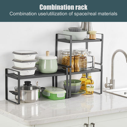 Cabinet Organizer Retractable Flexible Simple Multifunctional Kitchen Supplies Smart Storage Rack Organizer V1294-YM0523-3112220019011