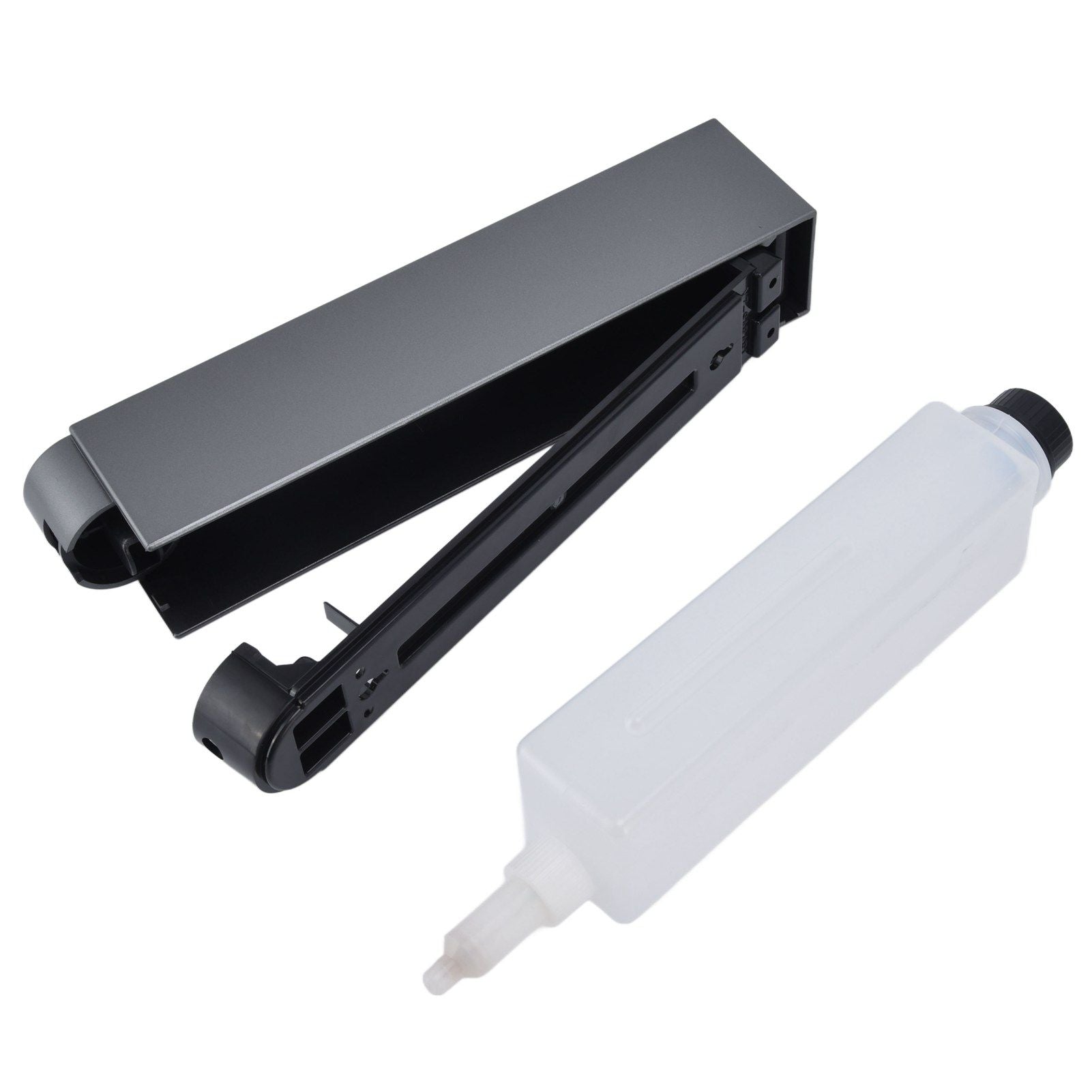 Push Type Hand Soap Dispenser 420ML 2 Compartment Design Wall Mounted Shampoo Dispenser for Hotel Home V1294-YM0523-3112220019712