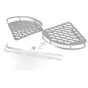 2Pcs Shower Corner Organizer Triangular Design Wall Mounted Aluminium Alloy Durable Multifunction Corner V1294-YM0523-3112220019911