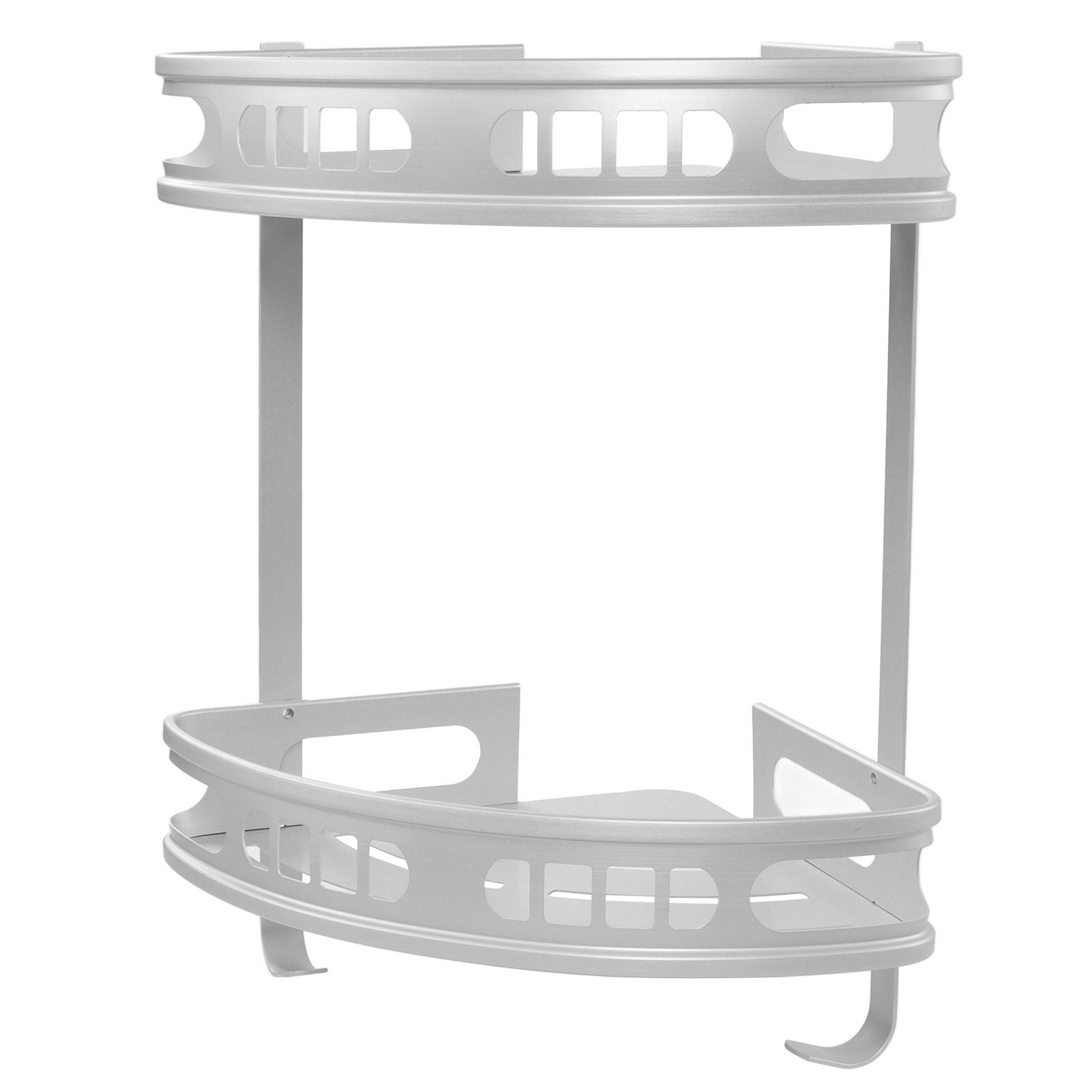 2Pcs Shower Corner Organizer Triangular Design Wall Mounted Aluminium Alloy Durable Multifunction Corner V1294-YM0523-3112220019911