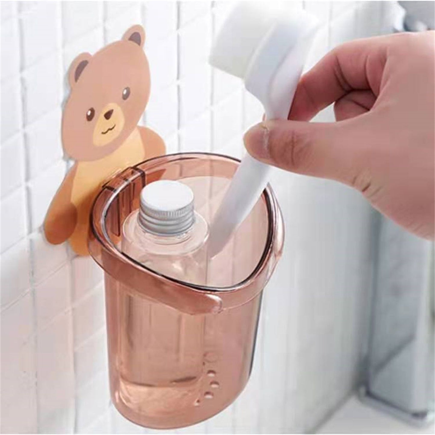 Wall Mounted Bathroom Toothbrush Holder Toothpaste Storage Box Home Storage RackCoffee V1294-YM0523-3112220020312
