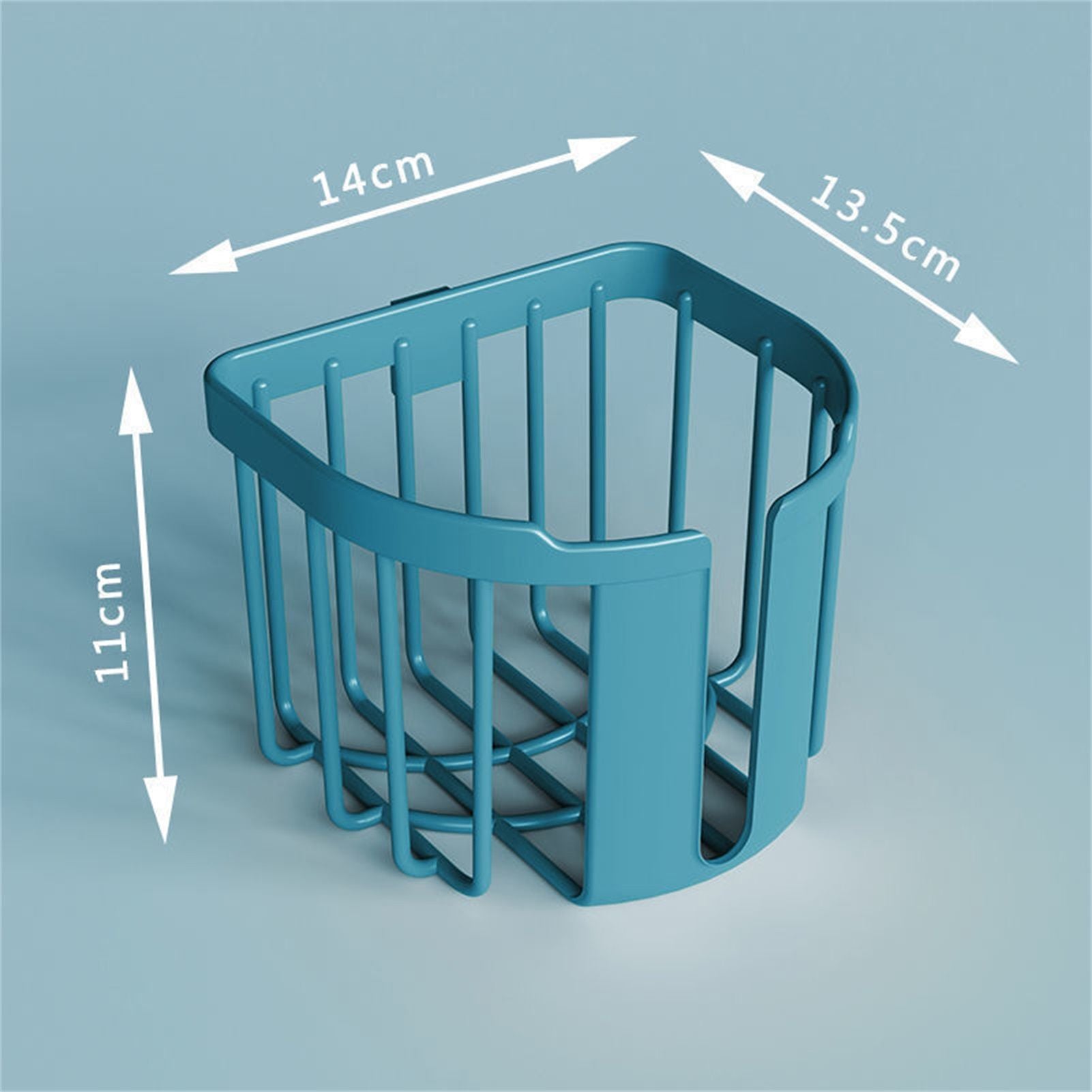 Wall Mount Paper Holder ABS Punch Free Smooth Toilet Tissue Box for Bathroom Kitchen WashroomBlue V1294-YM0523-3112220021211