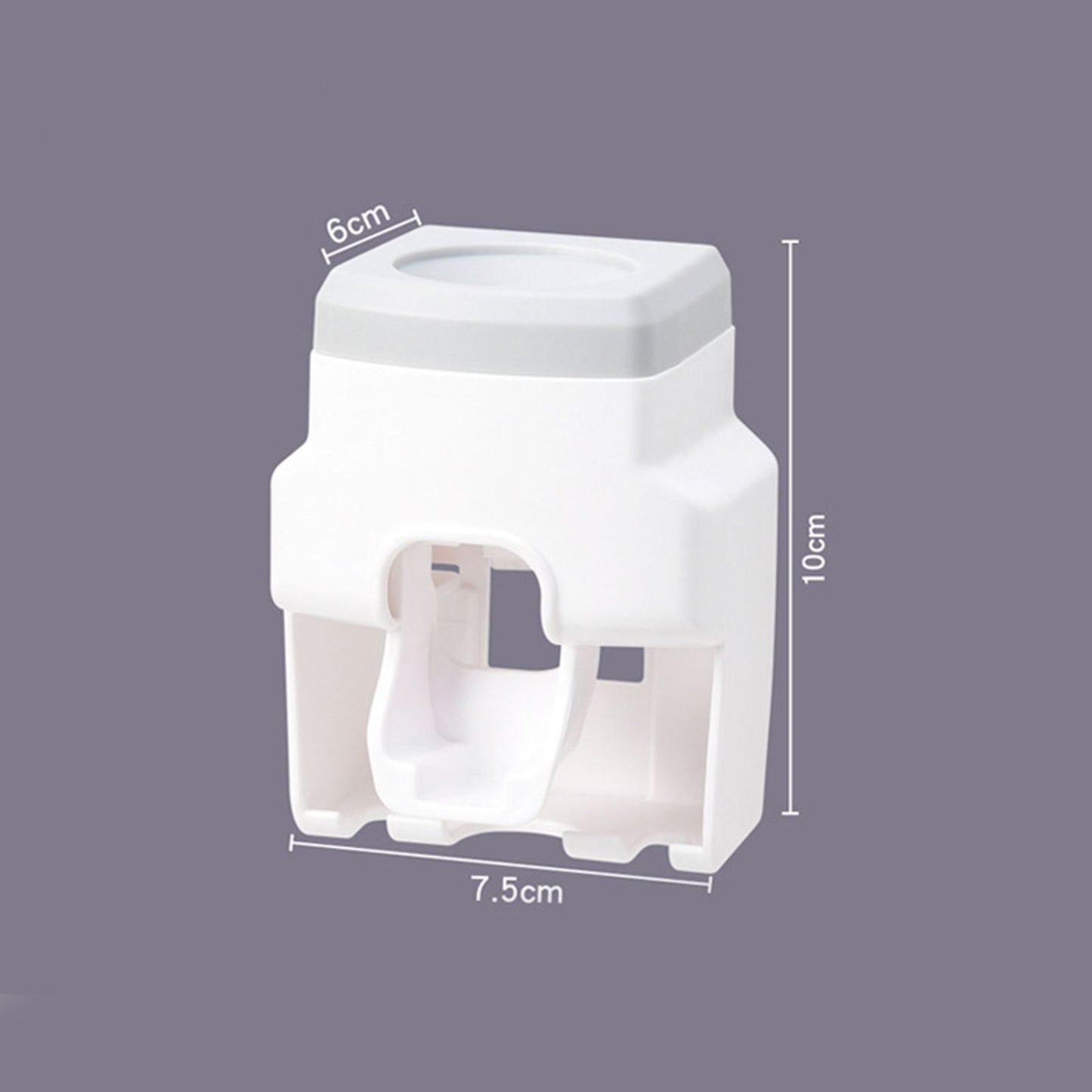 Automatic Toothpaste Dispenser Squeezer with Toothbrush Holder Wall Mounted for Bathroom Adults KidsGrey V1294-YM0523-3112220021511