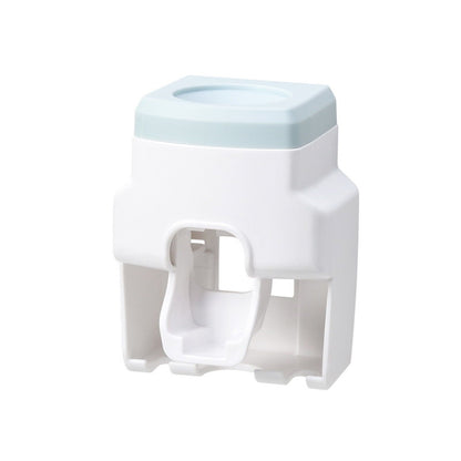 Automatic Toothpaste Dispenser Squeezer with Toothbrush Holder Wall Mounted for Bathroom Adults KidsBlue V1294-YM0523-3112220021513