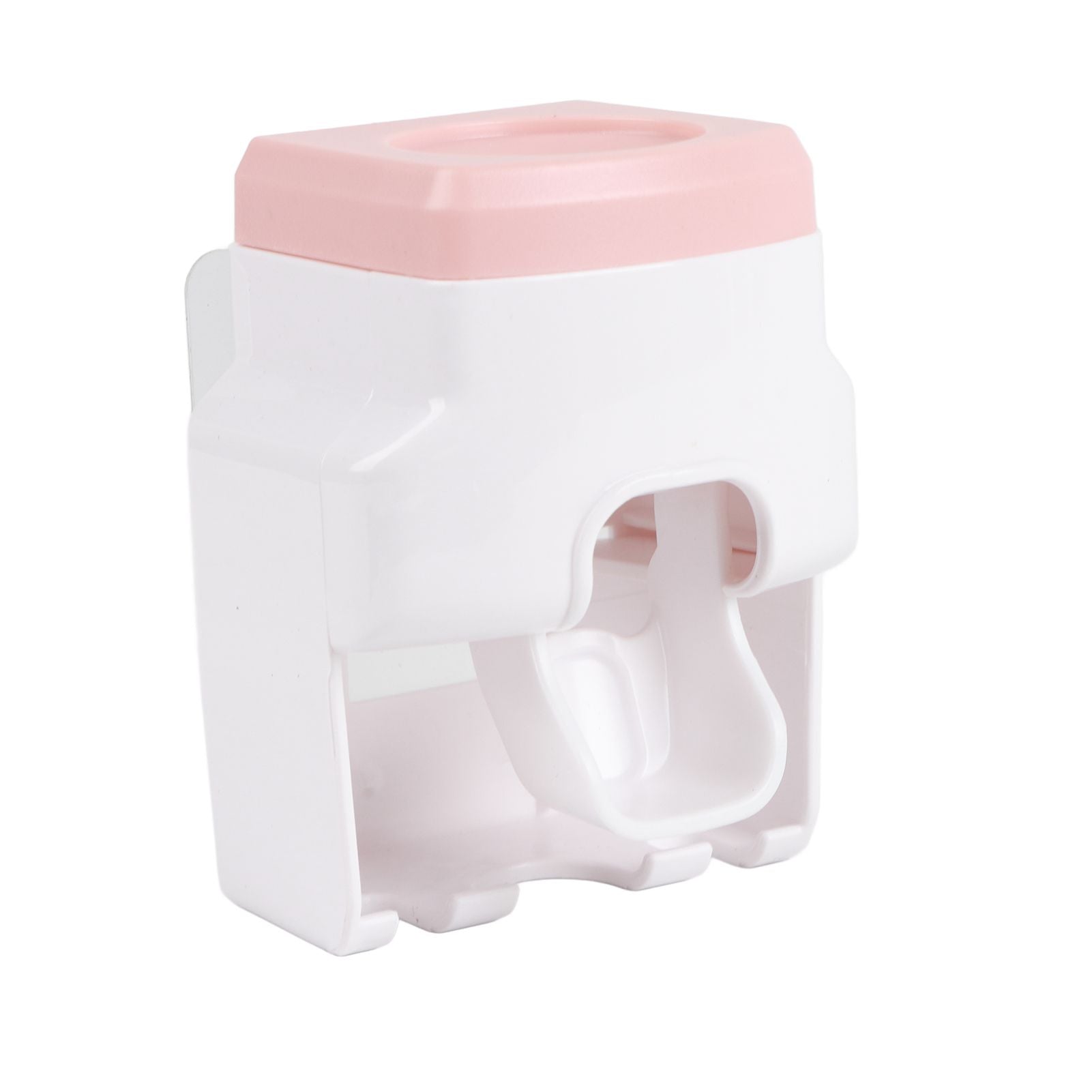 Automatic Toothpaste Dispenser Squeezer with Toothbrush Holder Wall Mounted for Bathroom Adults KidsPink V1294-YM0523-3112220021514