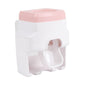 Automatic Toothpaste Dispenser Squeezer with Toothbrush Holder Wall Mounted for Bathroom Adults KidsPink V1294-YM0523-3112220021514