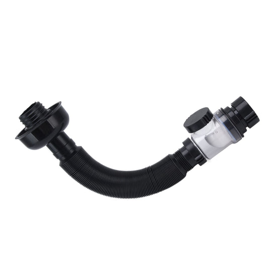 Basin Drain Pipe Wash Basin Sink Drain Hose Flexible PVC Water Pipe for Kitchen Bathroom BlackMulti Function V1294-YM0523-3112220022511