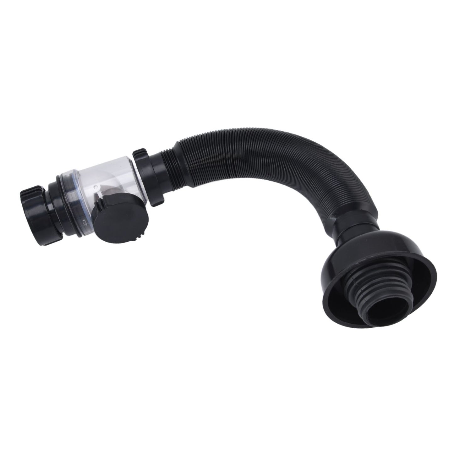 Basin Drain Pipe Wash Basin Sink Drain Hose Flexible PVC Water Pipe for Kitchen Bathroom BlackMulti Function V1294-YM0523-3112220022511