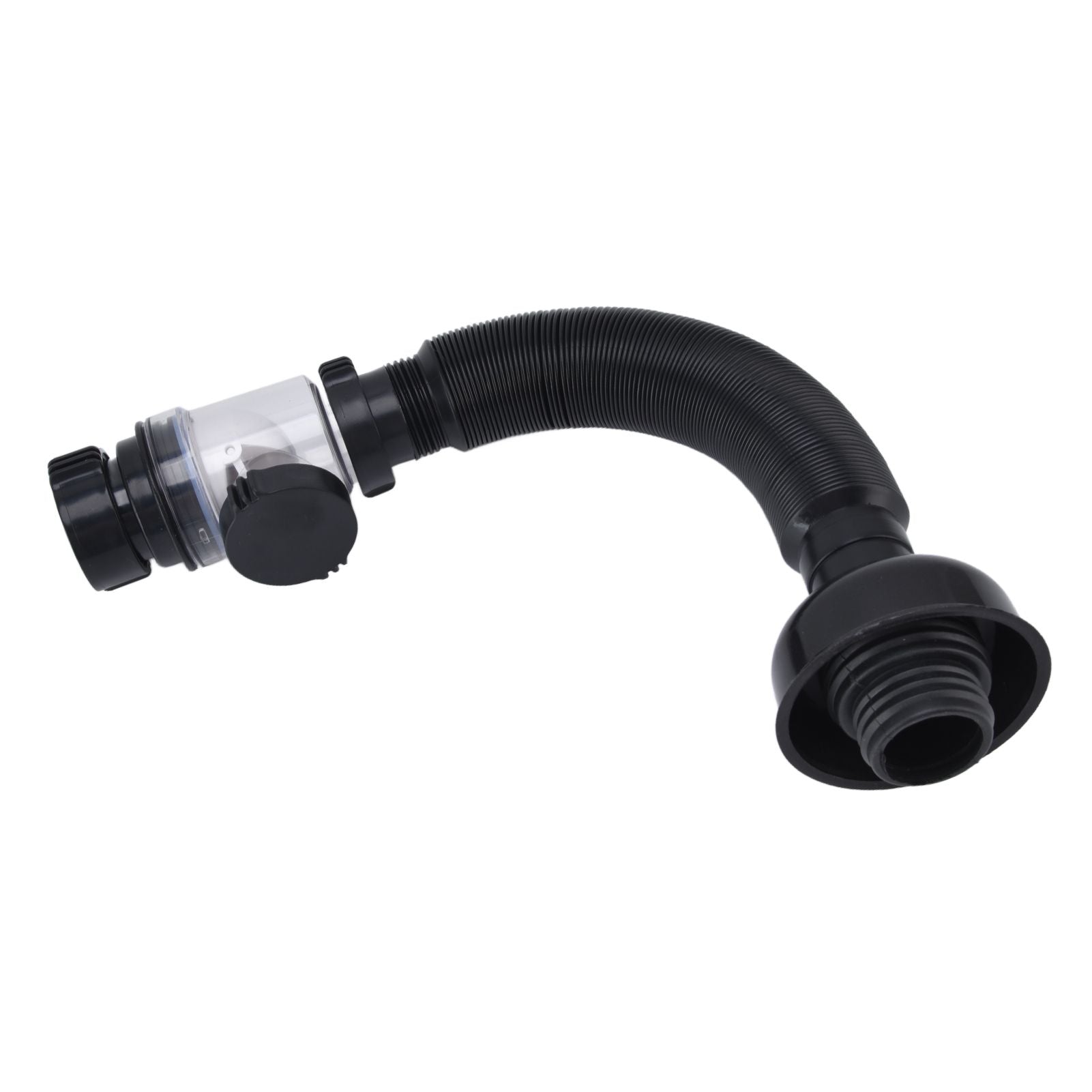 Basin Drain Pipe Wash Basin Sink Drain Hose Flexible PVC Water Pipe for Kitchen Bathroom BlackMulti Function V1294-YM0523-3112220022511