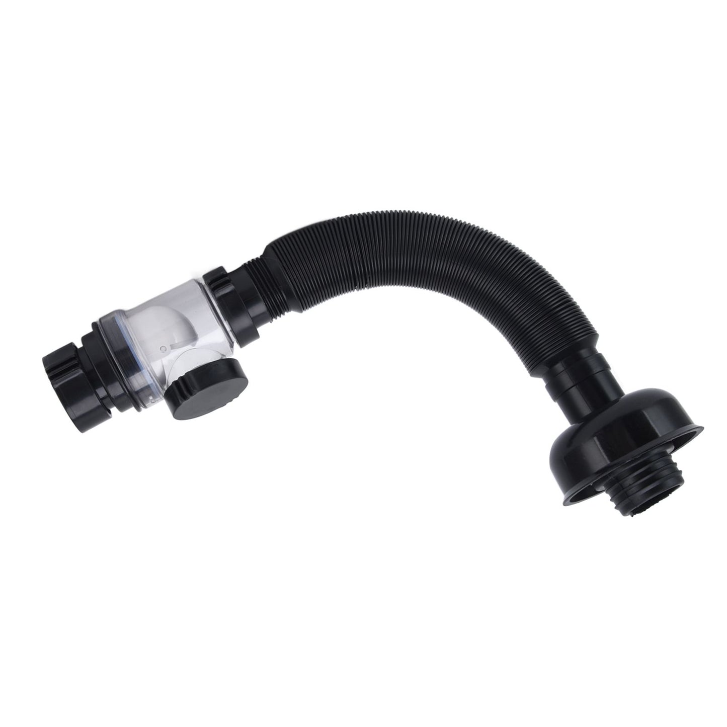 Basin Drain Pipe Wash Basin Sink Drain Hose Flexible PVC Water Pipe for Kitchen Bathroom BlackMulti Function V1294-YM0523-3112220022511