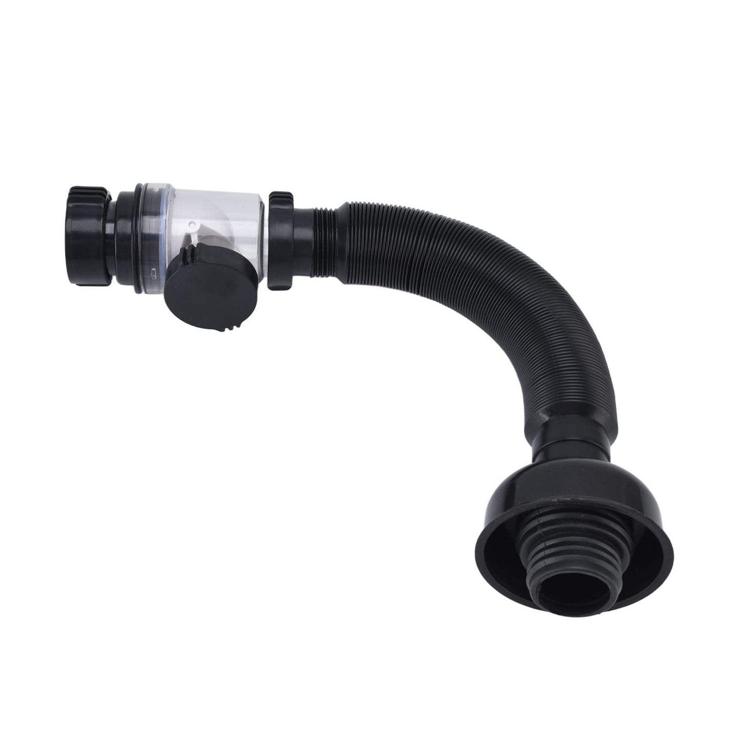 Basin Drain Pipe Wash Basin Sink Drain Hose Flexible PVC Water Pipe for Kitchen Bathroom BlackMulti Function V1294-YM0523-3112220022511