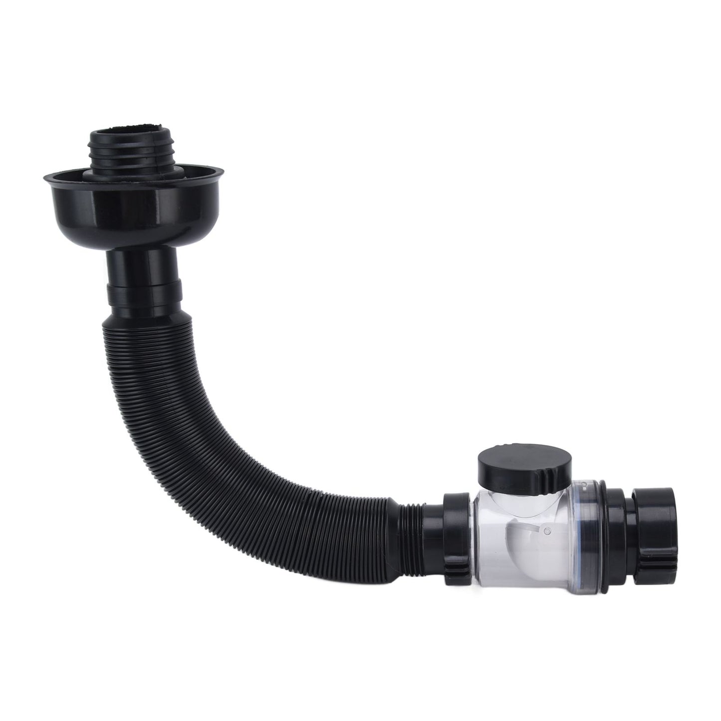 Basin Drain Pipe Wash Basin Sink Drain Hose Flexible PVC Water Pipe for Kitchen Bathroom BlackMulti Function V1294-YM0523-3112220022511