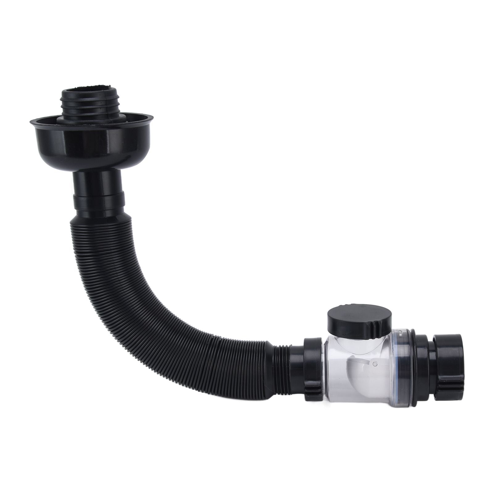 Basin Drain Pipe Wash Basin Sink Drain Hose Flexible PVC Water Pipe for Kitchen Bathroom BlackMulti Function V1294-YM0523-3112220022511