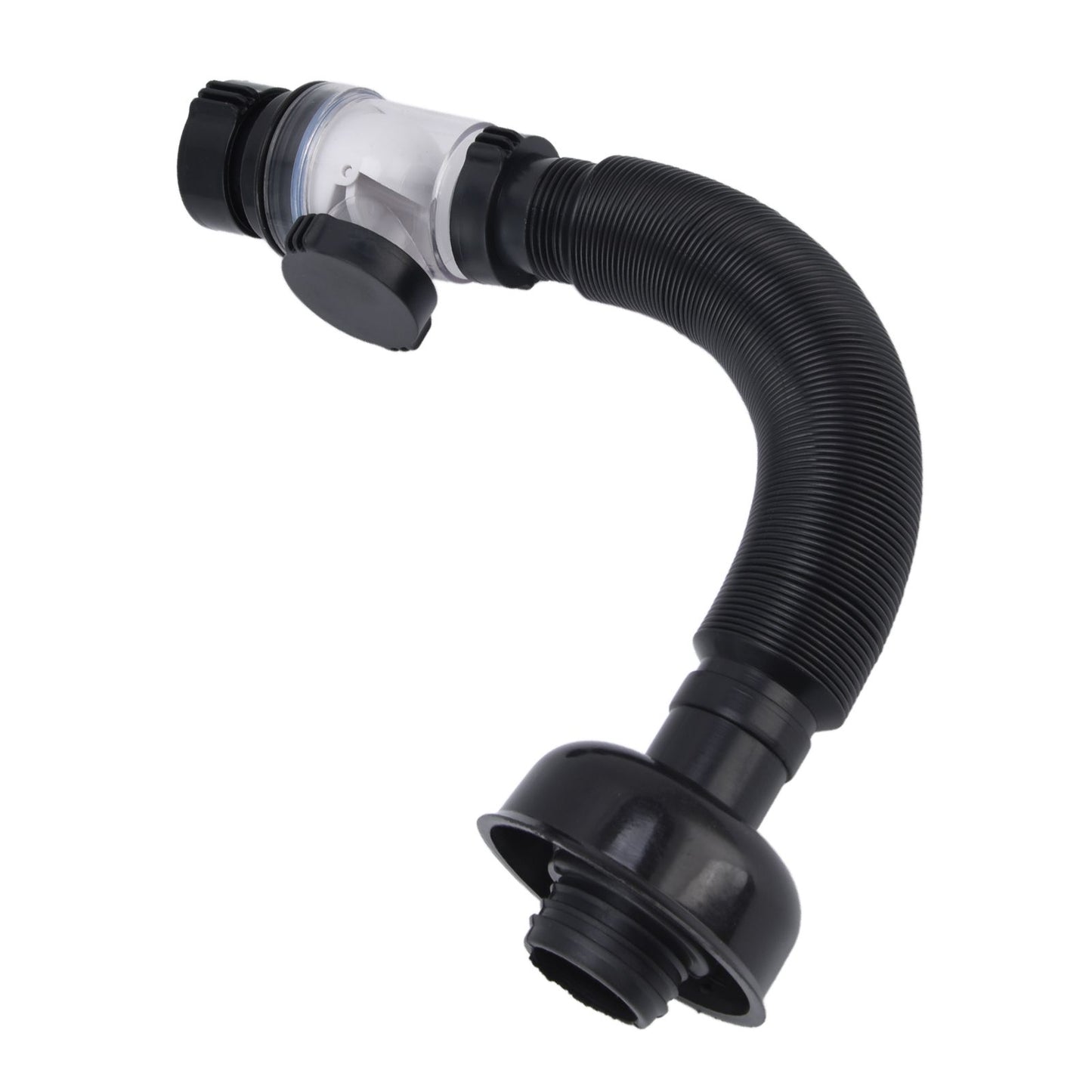 Basin Drain Pipe Wash Basin Sink Drain Hose Flexible PVC Water Pipe for Kitchen Bathroom BlackMulti Function V1294-YM0523-3112220022511