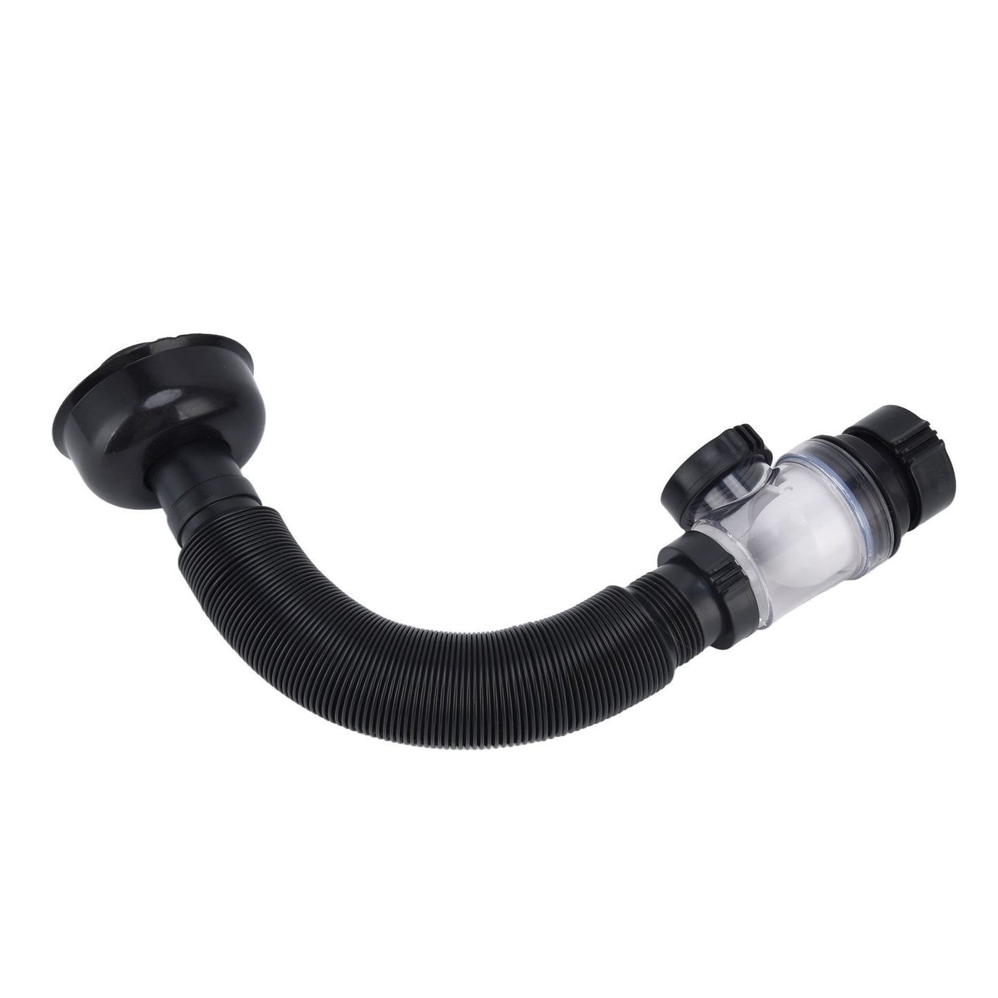Basin Drain Pipe Wash Basin Sink Drain Hose Flexible PVC Water Pipe for Kitchen Bathroom BlackMulti Function V1294-YM0523-3112220022511
