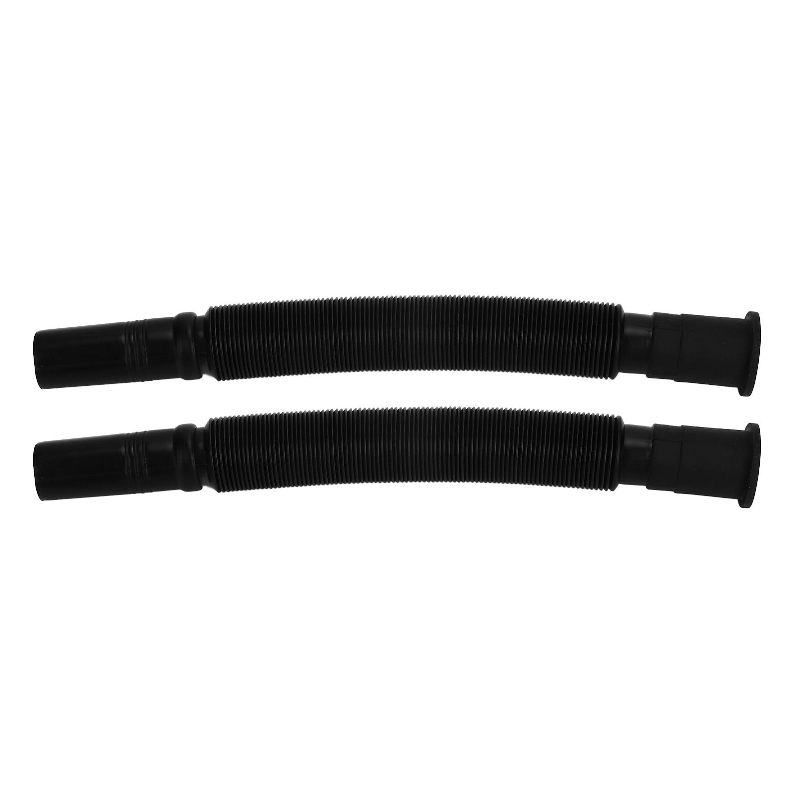2Pcs Basin Drain Pipe Wash Basin Sink Drain Hose Flexible PVC Water Pipe for Kitchen Bathroom Black V1294-YM0523-3112220022611