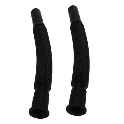 2Pcs Basin Drain Pipe Wash Basin Sink Drain Hose Flexible PVC Water Pipe for Kitchen Bathroom Black V1294-YM0523-3112220022611